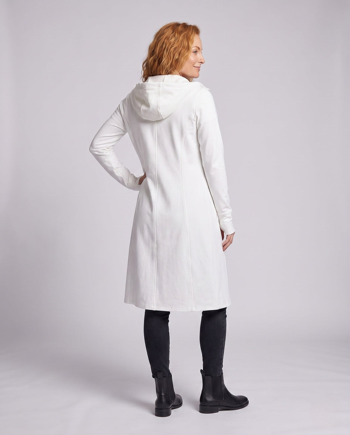 Women's functional coat with hood and UV protection All Fashion - back view