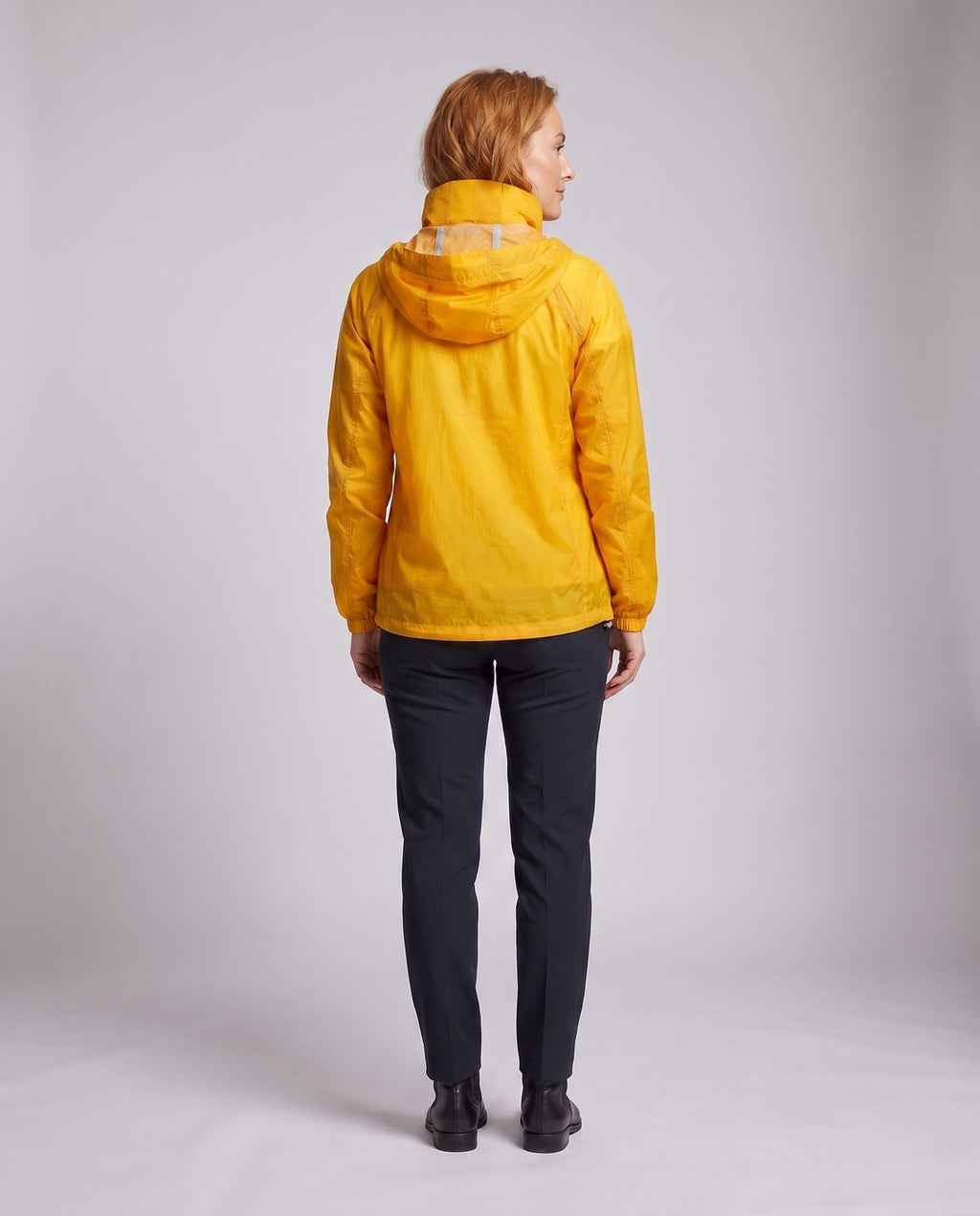 Women's breathable rain jacket with multifunctional hood All Fashion - back view