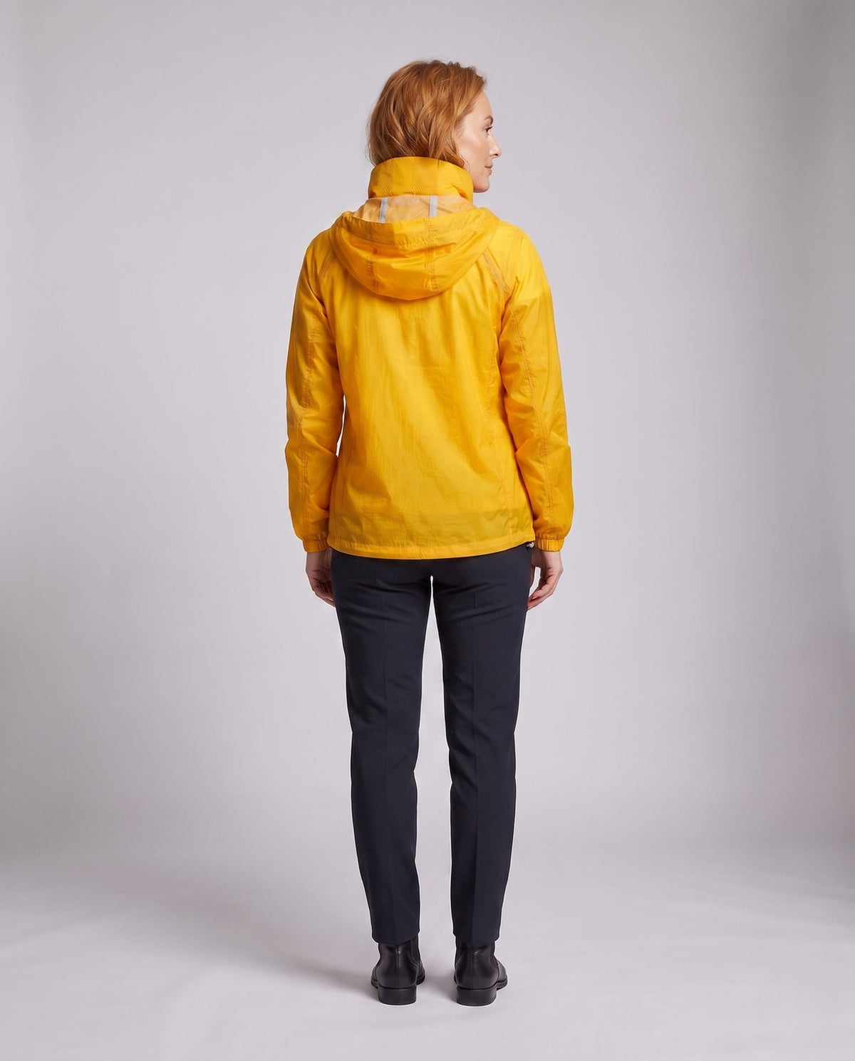 Women's breathable rain jacket with multifunctional hood All Fashion - back view