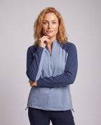 Women's breathable sports jacket with zipper All Fashion - upper body view