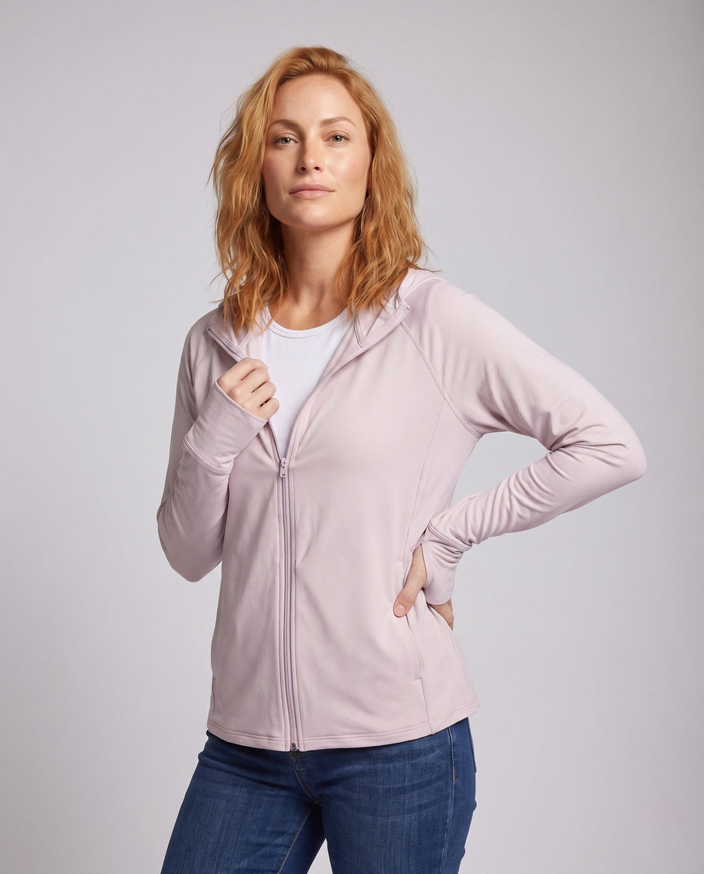 Women's breathable sports jacket with UV protection All Fashion - upper body view