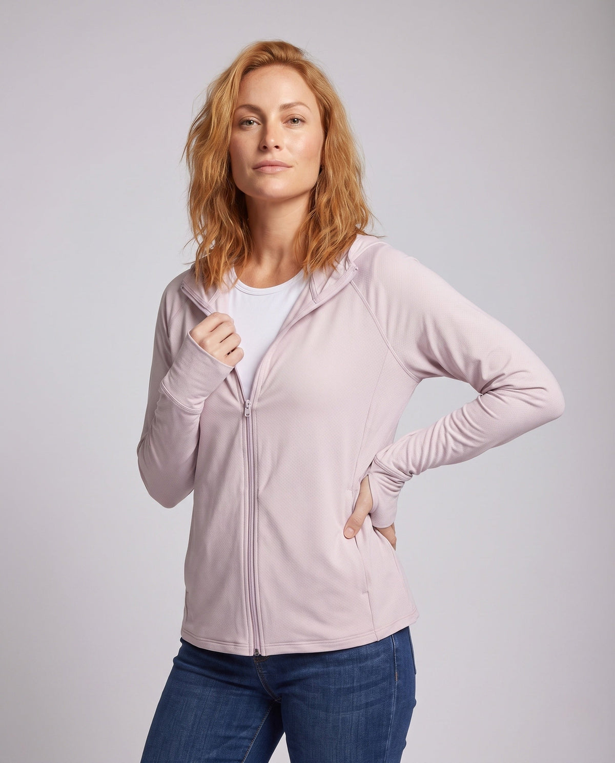 Women's breathable sports jacket with UV protection All Fashion - upper body view