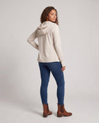 Women Athletic and UV Protection Jacket with Adjustable Hood All Fashion - back view