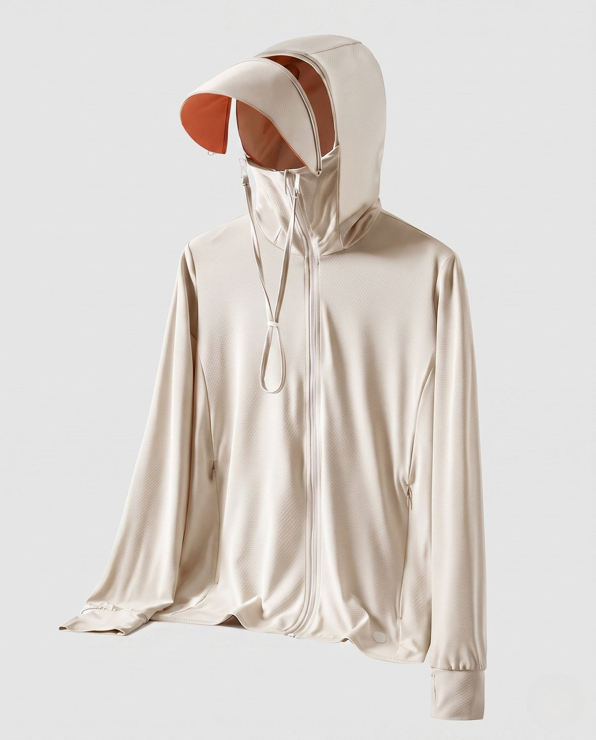 Women Athletic and UV Protection Jacket with Adjustable Hood All Fashion - product shot