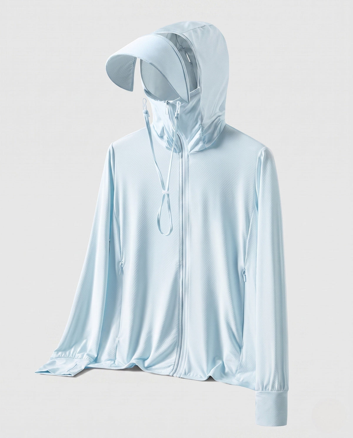 Women Athletic and UV Protection Jacket with Adjustable Hood All Fashion - product shot