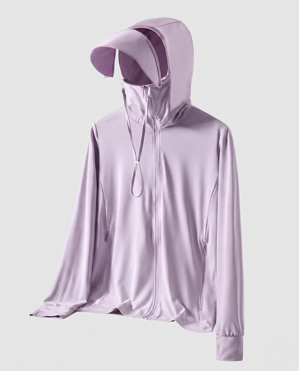 Women Athletic and UV Protection Jacket with Adjustable Hood All Fashion - product shot