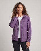 Women's breathable UV protection jacket with adjustable hood collar All Fashion - upper body view