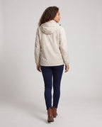 Women's breathable windbreaker jacket with adjustable hood All Fashion - back view