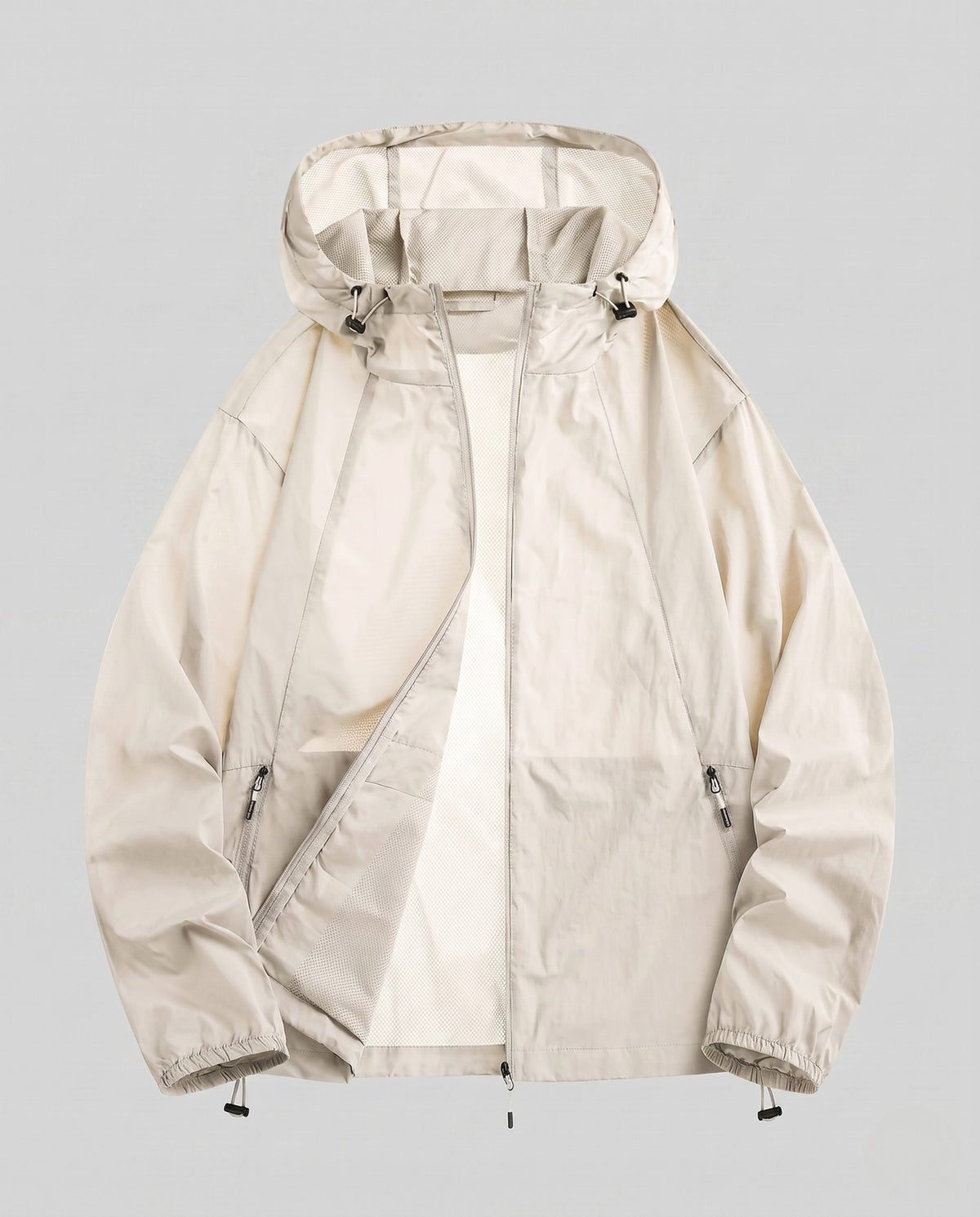 Women's breathable windbreaker jacket with adjustable hood All Fashion - product shot