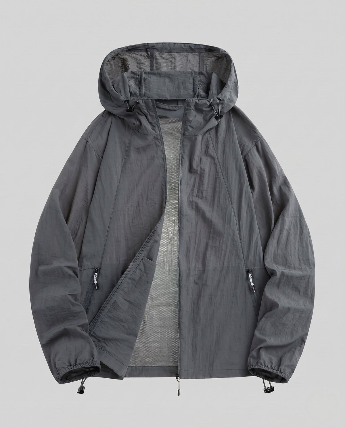 Women's breathable windbreaker jacket with adjustable hood All Fashion - product shot