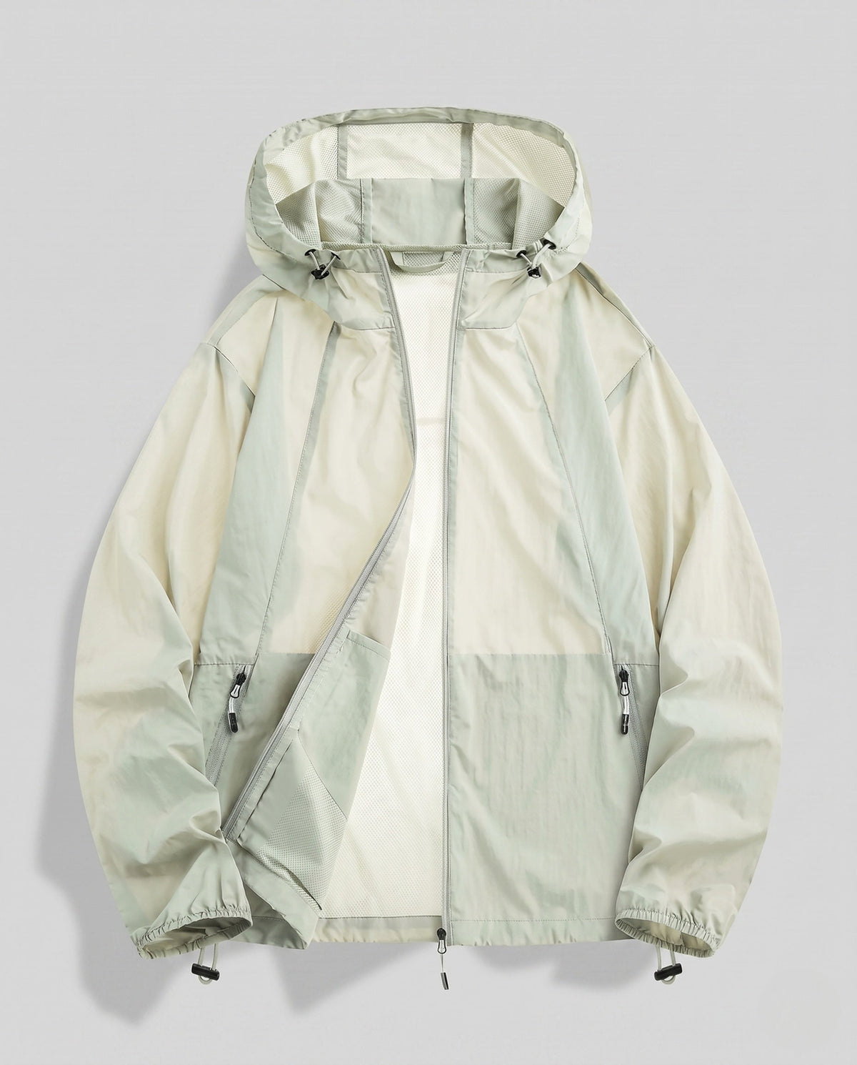 Women's breathable windbreaker jacket with adjustable hood All Fashion - product shot
