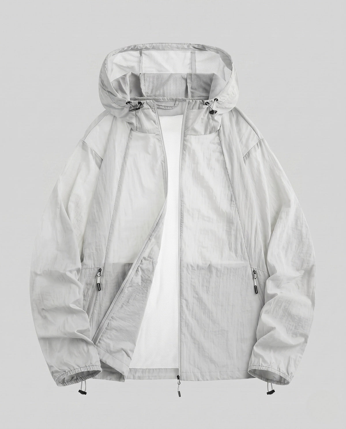 Women's breathable windbreaker jacket with adjustable hood All Fashion - product shot