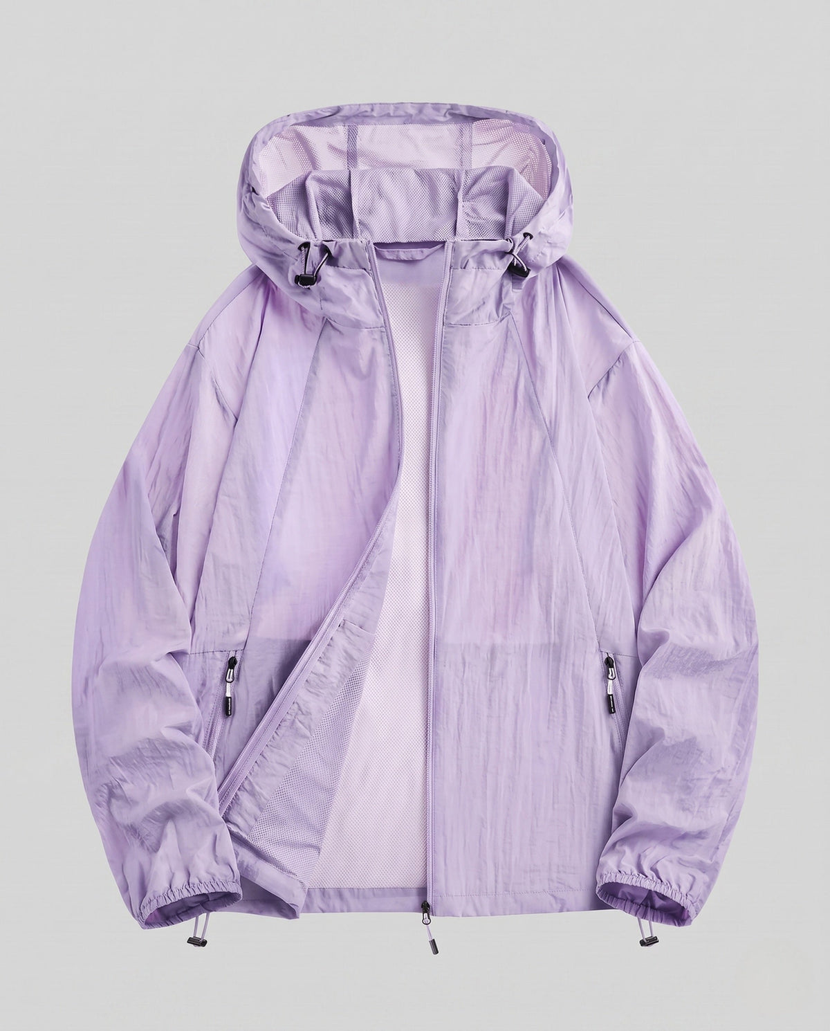 Women's breathable windbreaker jacket with adjustable hood All Fashion - product shot
