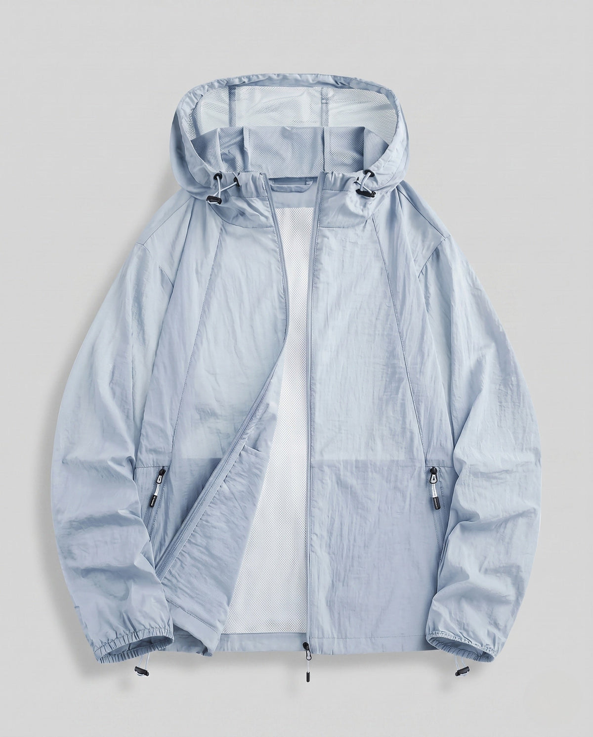 Women's breathable windbreaker jacket with adjustable hood All Fashion - product shot
