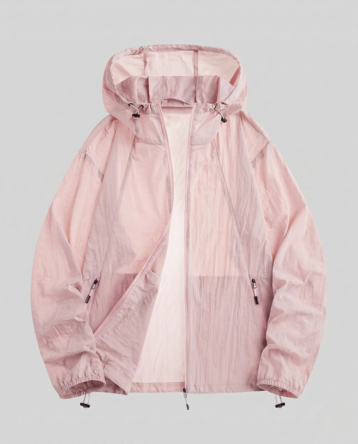 Women's breathable windbreaker jacket with adjustable hood All Fashion - product shot