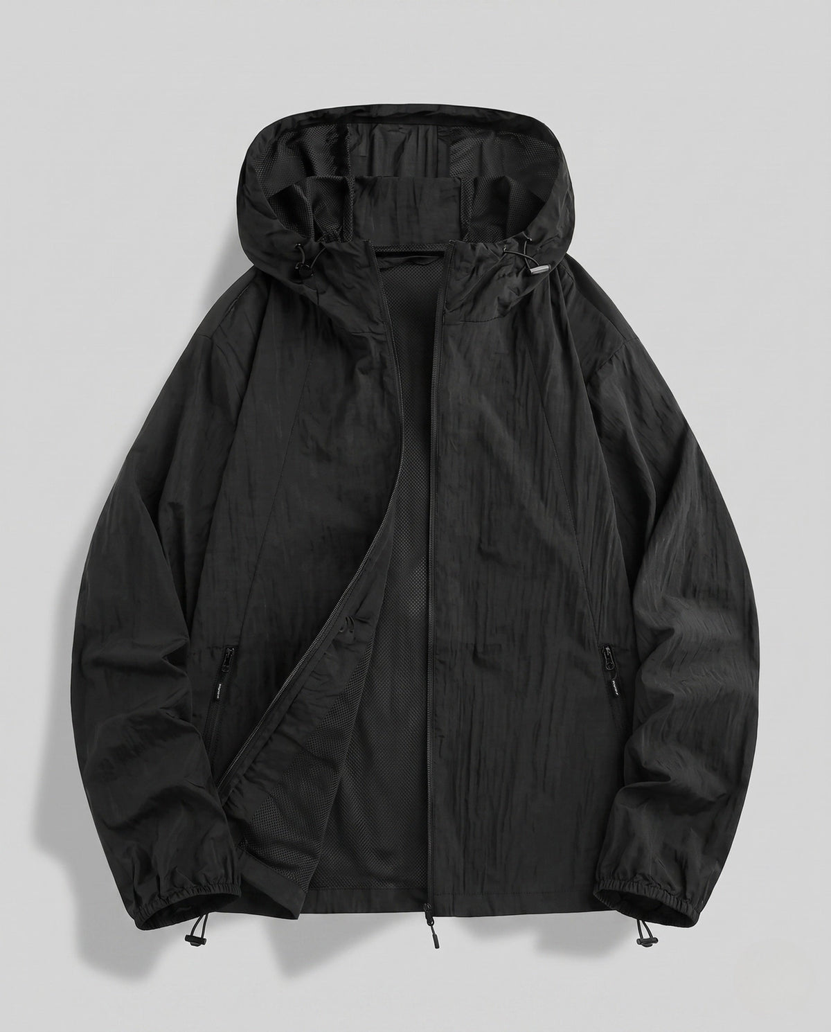 Women's breathable windbreaker jacket with adjustable hood All Fashion - product shot