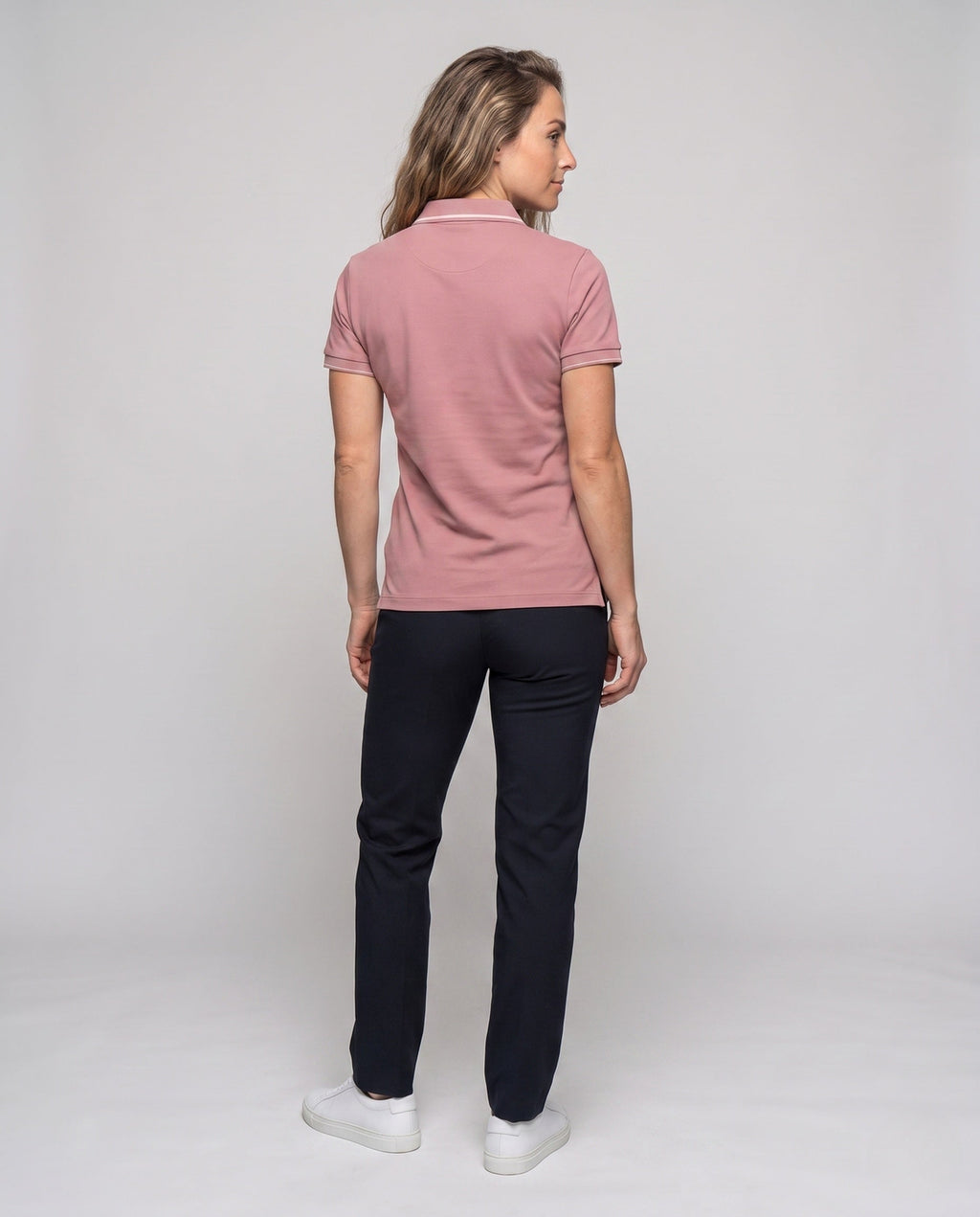 Women's breathable polo shirt with cooling technology All Fashion - back view
