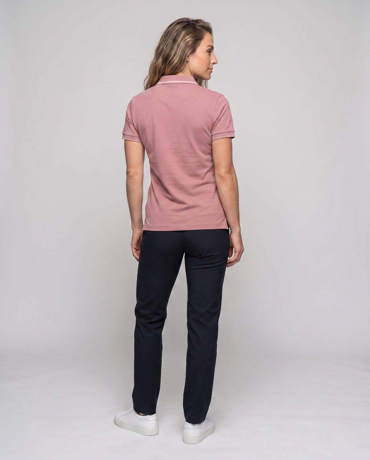 Women's breathable polo shirt with cooling technology All Fashion - back view