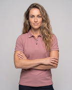 Women's breathable polo shirt with cooling technology All Fashion - upper body view