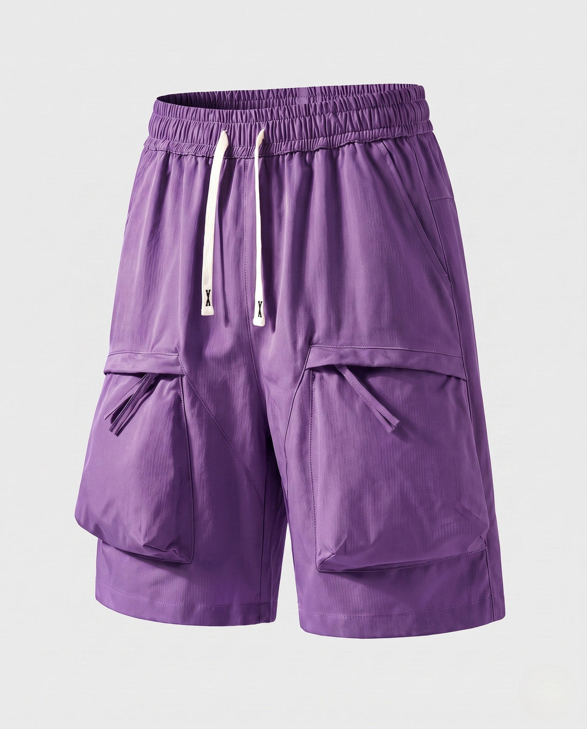 Women comfortable cargo shorts with practical pockets - product shot