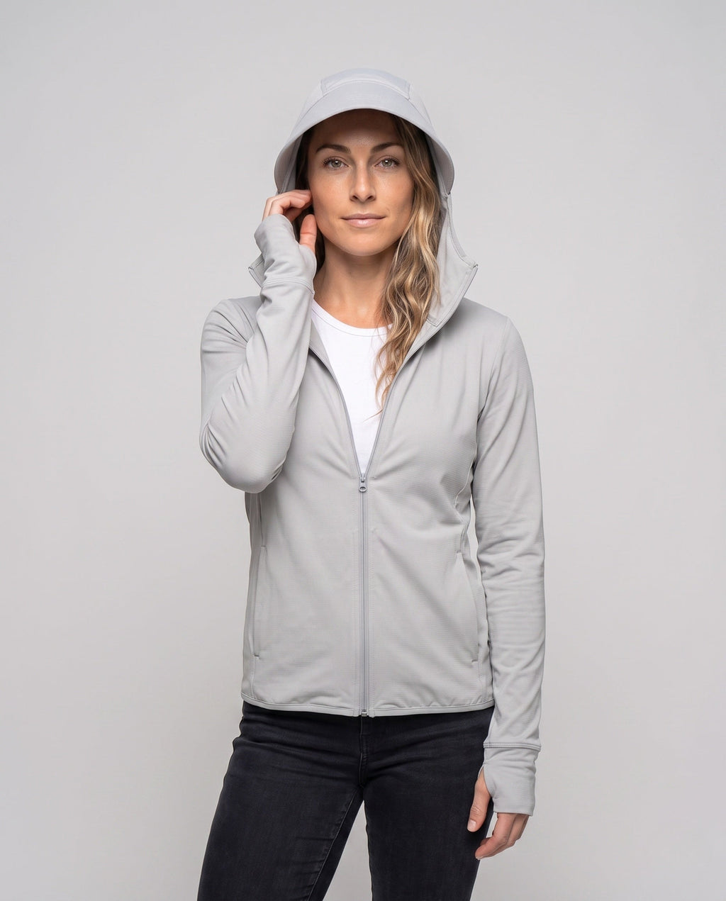 Women's functional UV protection jacket with highly elastic material All Fashion - upper body view