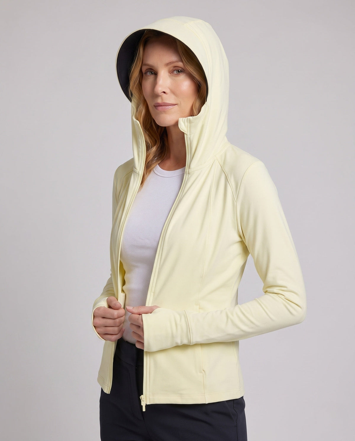Women's functional jacket with UV protection and adjustable hood All Fashion - upper body view