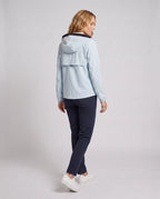 Women's lightweight functional jacket with stowable hood design All Fashion - back view