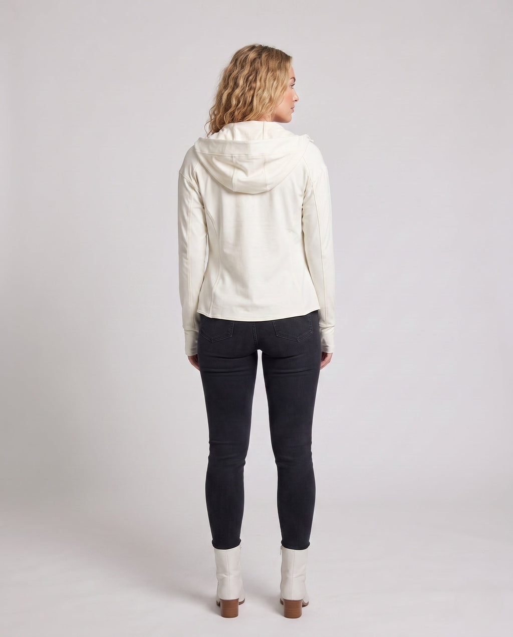 Women's lightweight functional jacket with adjustable hood All Fashion - back view