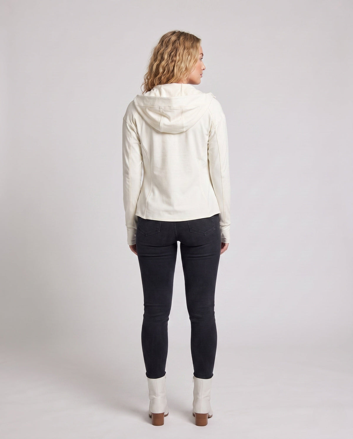 Women's lightweight functional jacket with adjustable hood All Fashion - back view