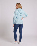 Women's lightweight outdoor jacket with packable hood design All Fashion - back view