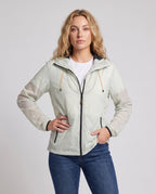 Women's lightweight cycling jacket with practical hood design All Fashion - upper body view