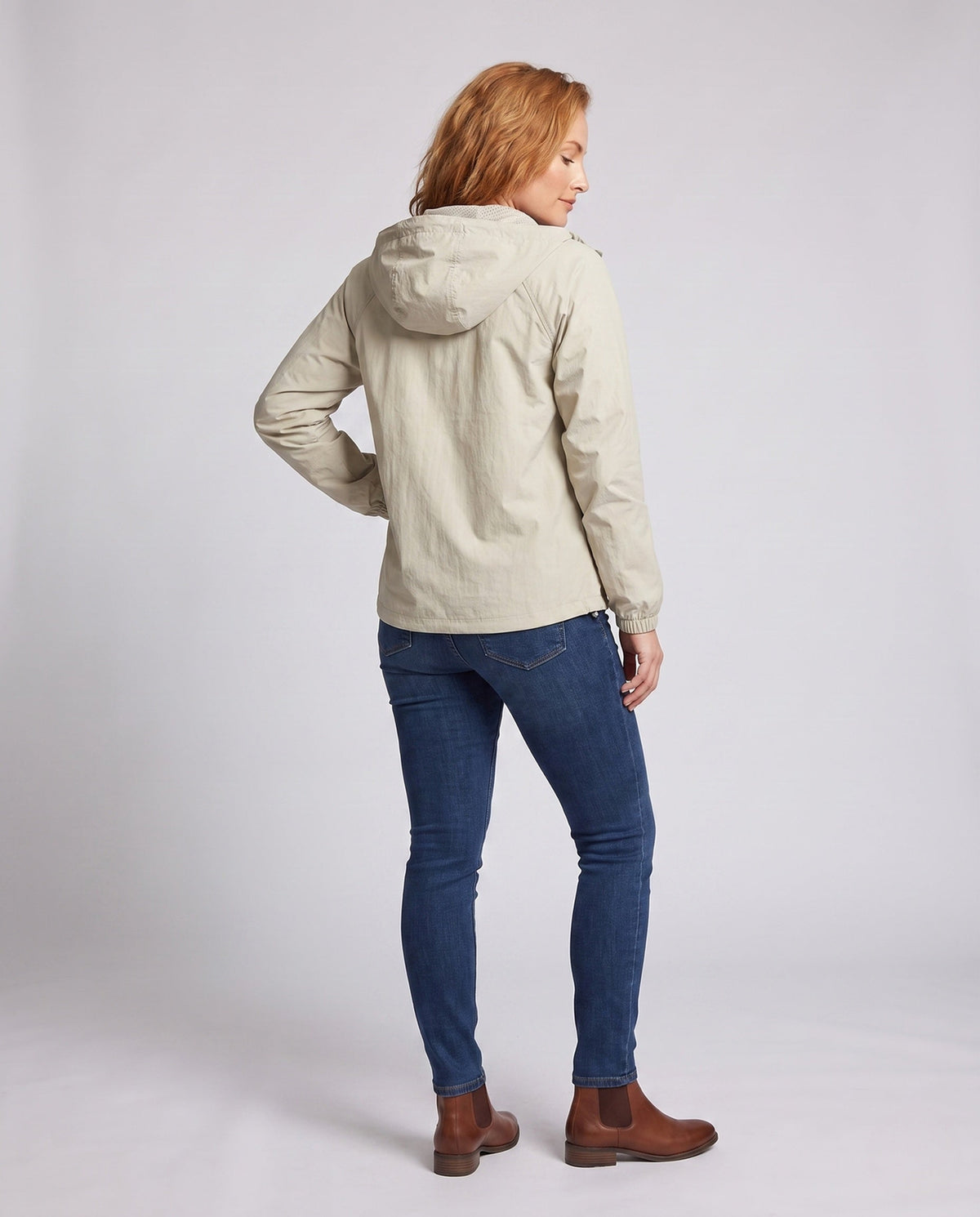 Women's lightweight and breathable jacket with high collar All Fashion - back view
