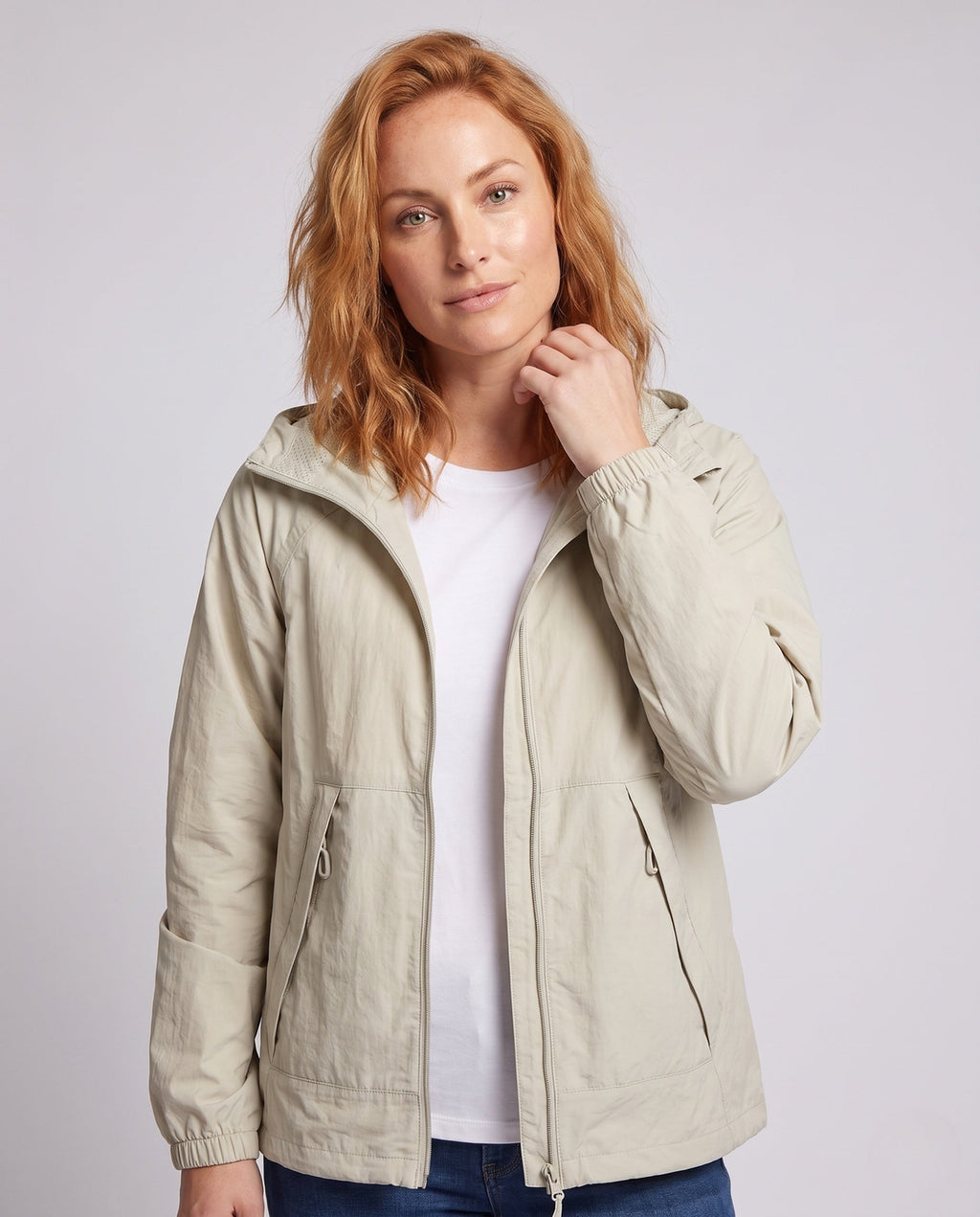 Women's lightweight and breathable jacket with high collar All Fashion - upper body view