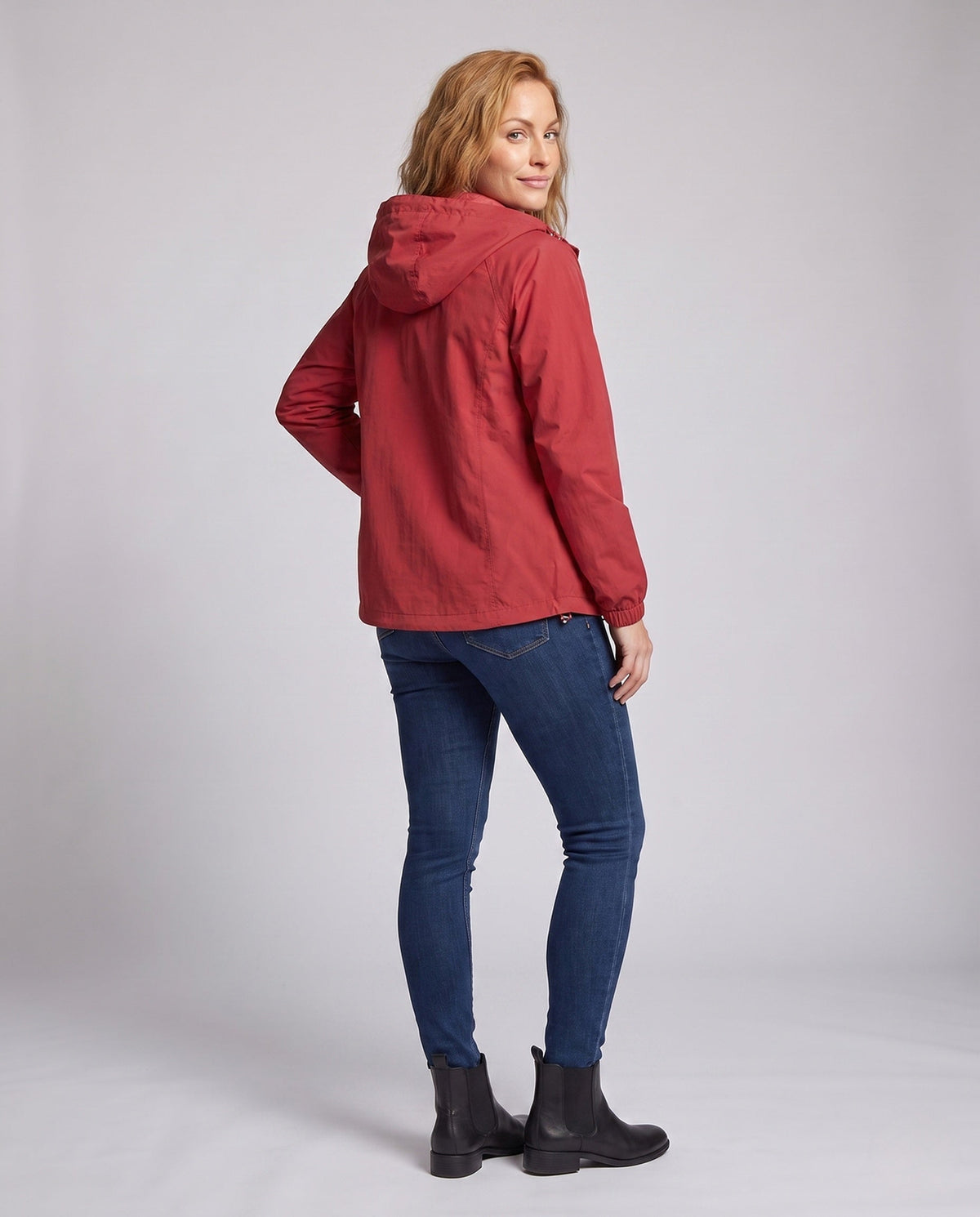 Women's lightweight and breathable hooded jacket All Fashion - back view