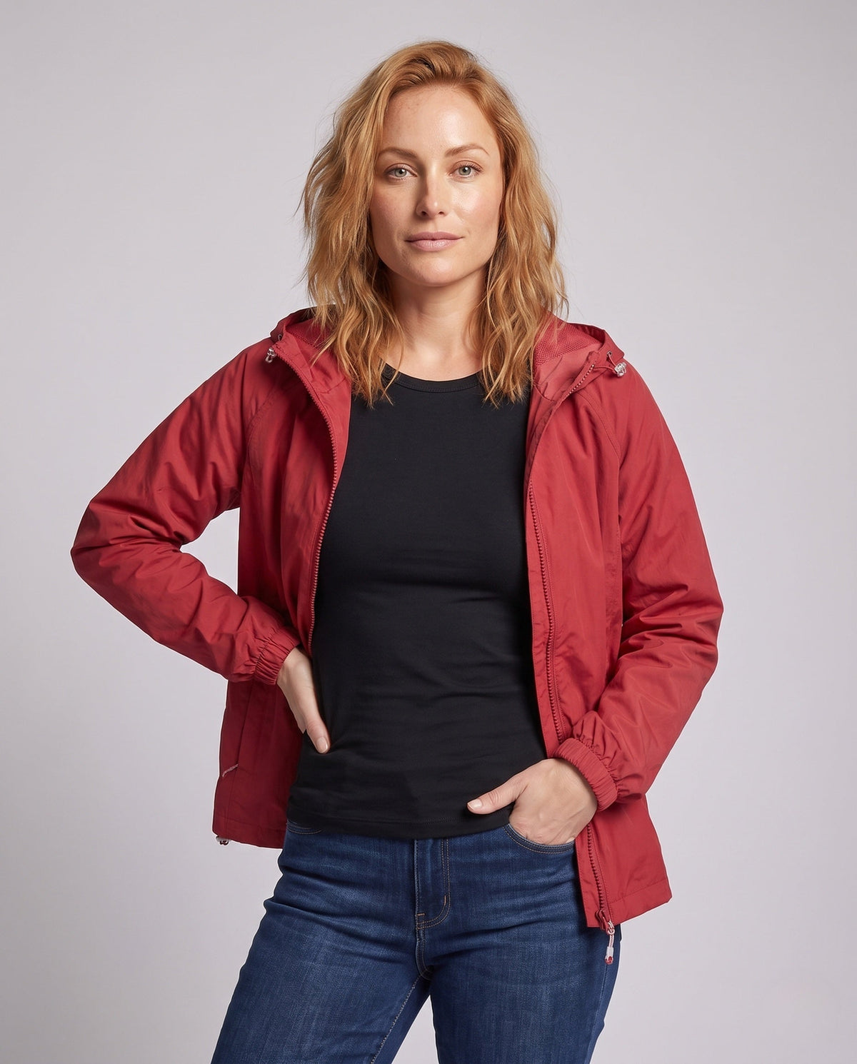 Women's lightweight and breathable hooded jacket All Fashion - upper body view