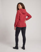 Women's lightweight windbreaker jacket with adjustable waistband All Fashion - back view