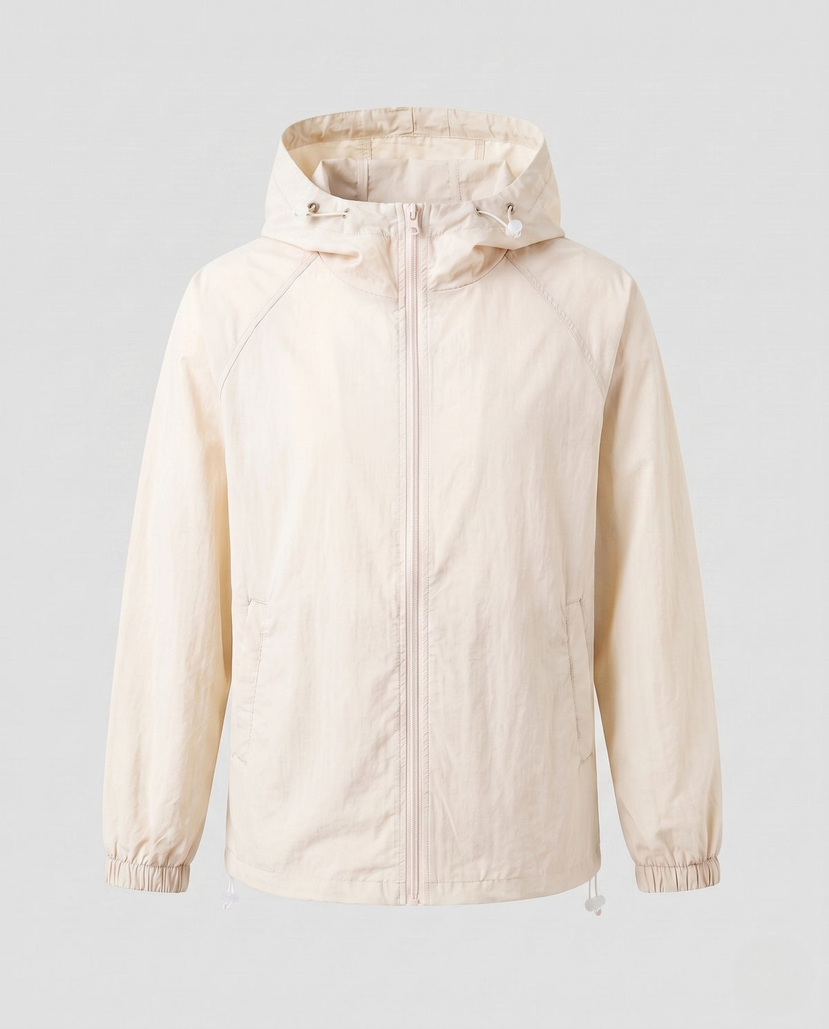 Women's lightweight windbreaker jacket with adjustable hood and elastic cuffs All Fashion - product shot