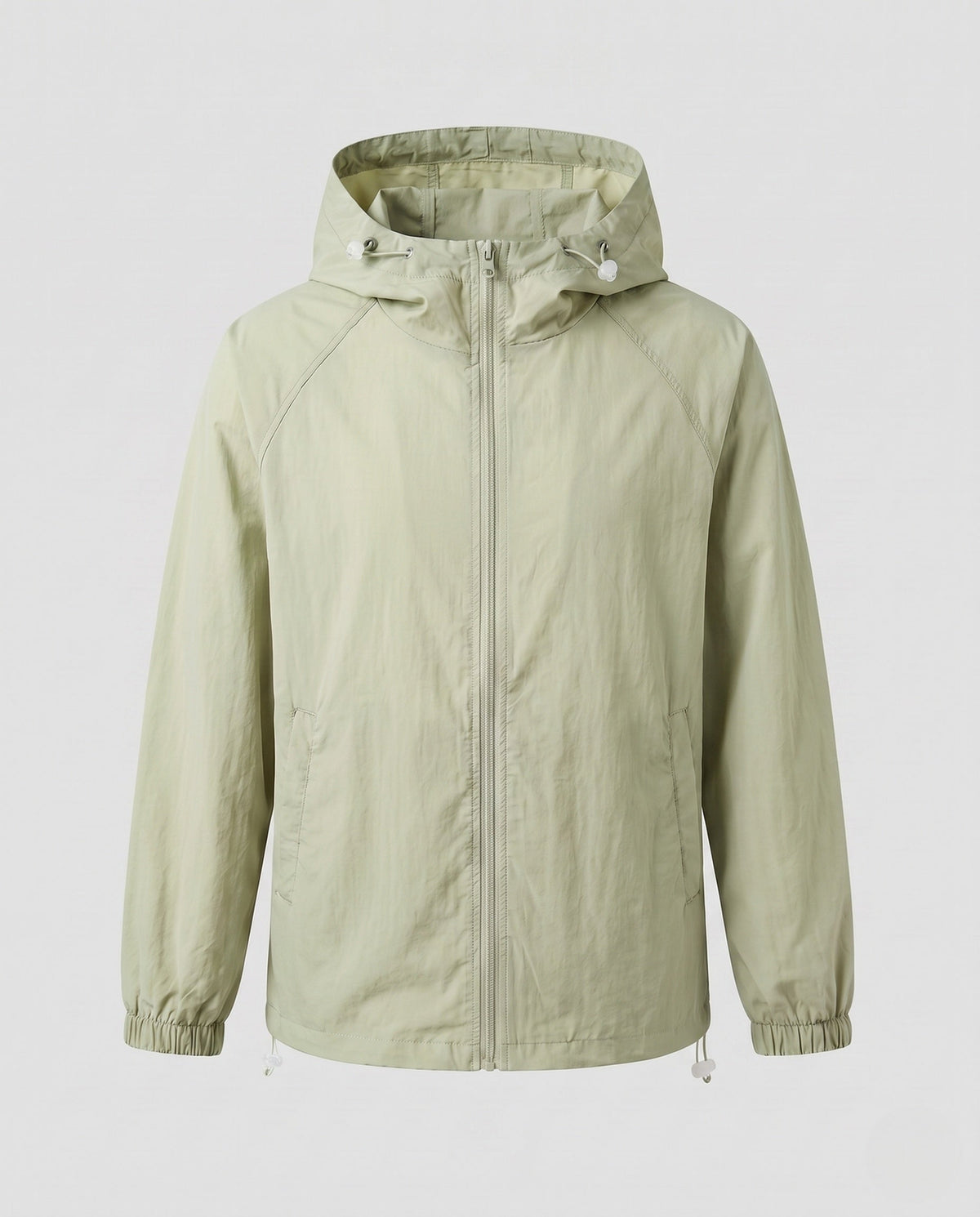 Women's lightweight windbreaker jacket with adjustable hood and elastic cuffs All Fashion - product shot