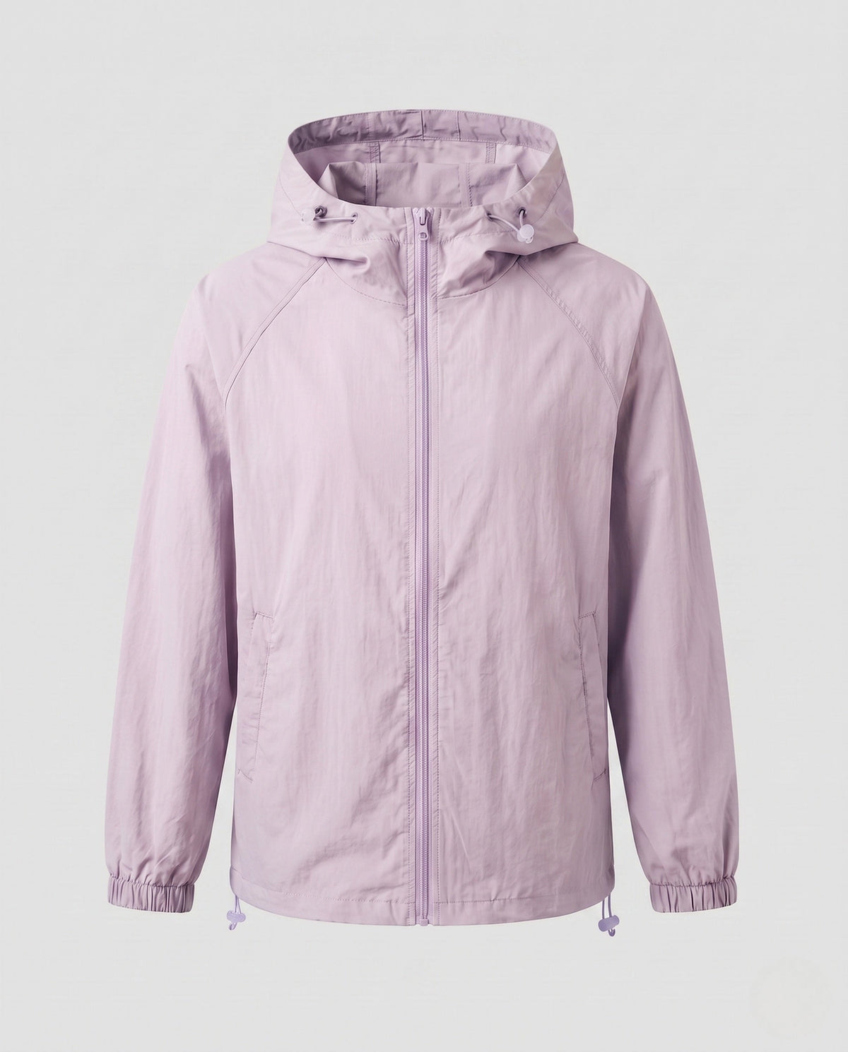 Women's lightweight windbreaker jacket with adjustable hood and elastic cuffs All Fashion - product shot