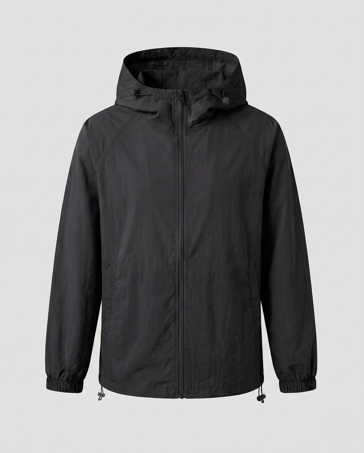 Women's lightweight windbreaker jacket with adjustable hood and elastic cuffs All Fashion - product shot