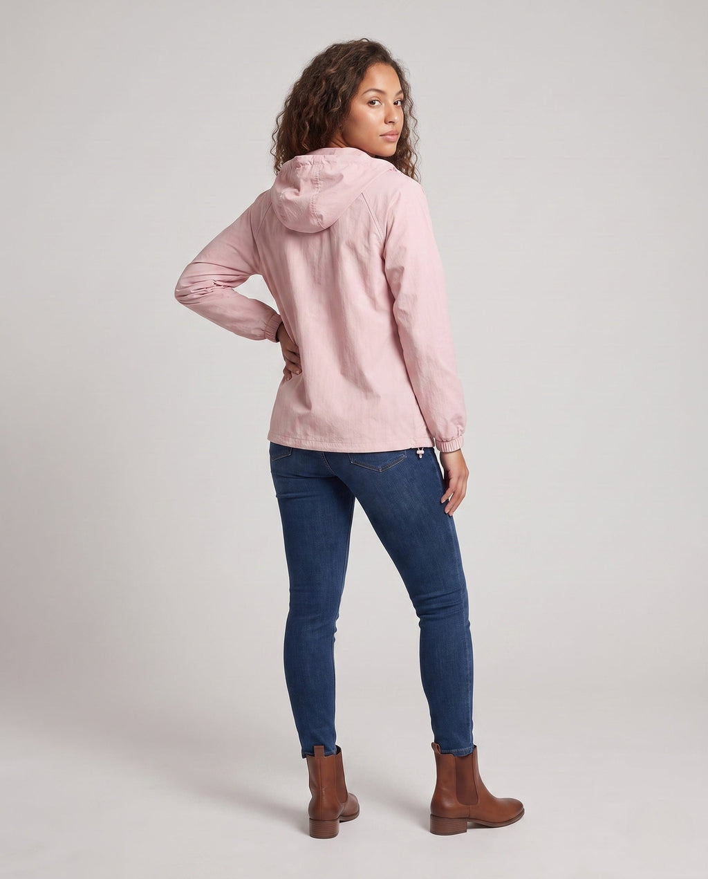 Women's lightweight windbreaker with breathable design All Fashion - back view