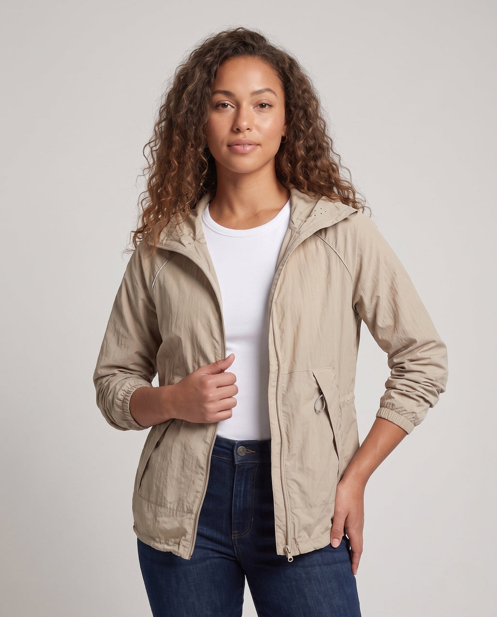 Women's Light Windbreaker All Fashion - upper body view