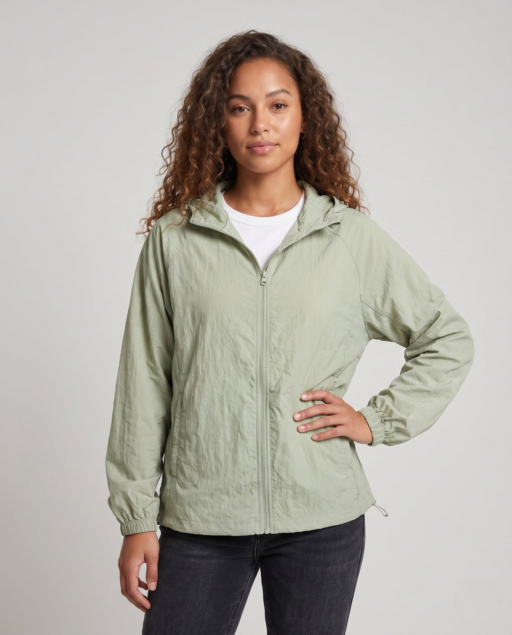 Ladies lightweight windbreaker All Fashion - upper body view