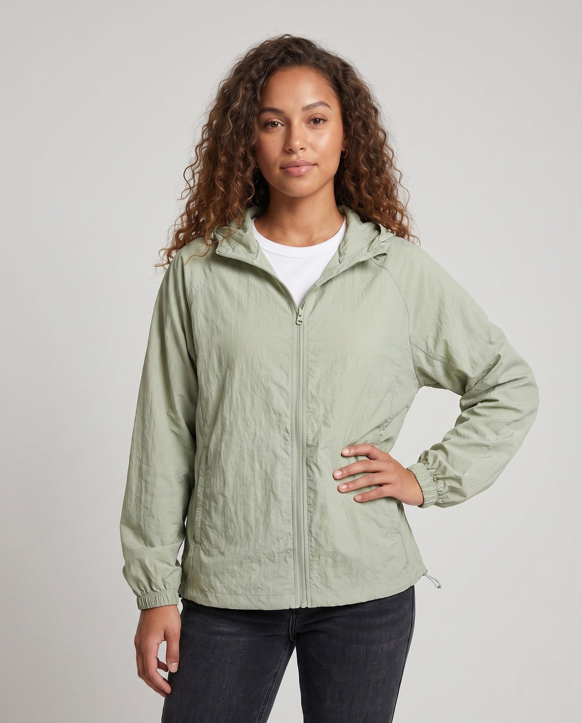Ladies lightweight windbreaker All Fashion - upper body view