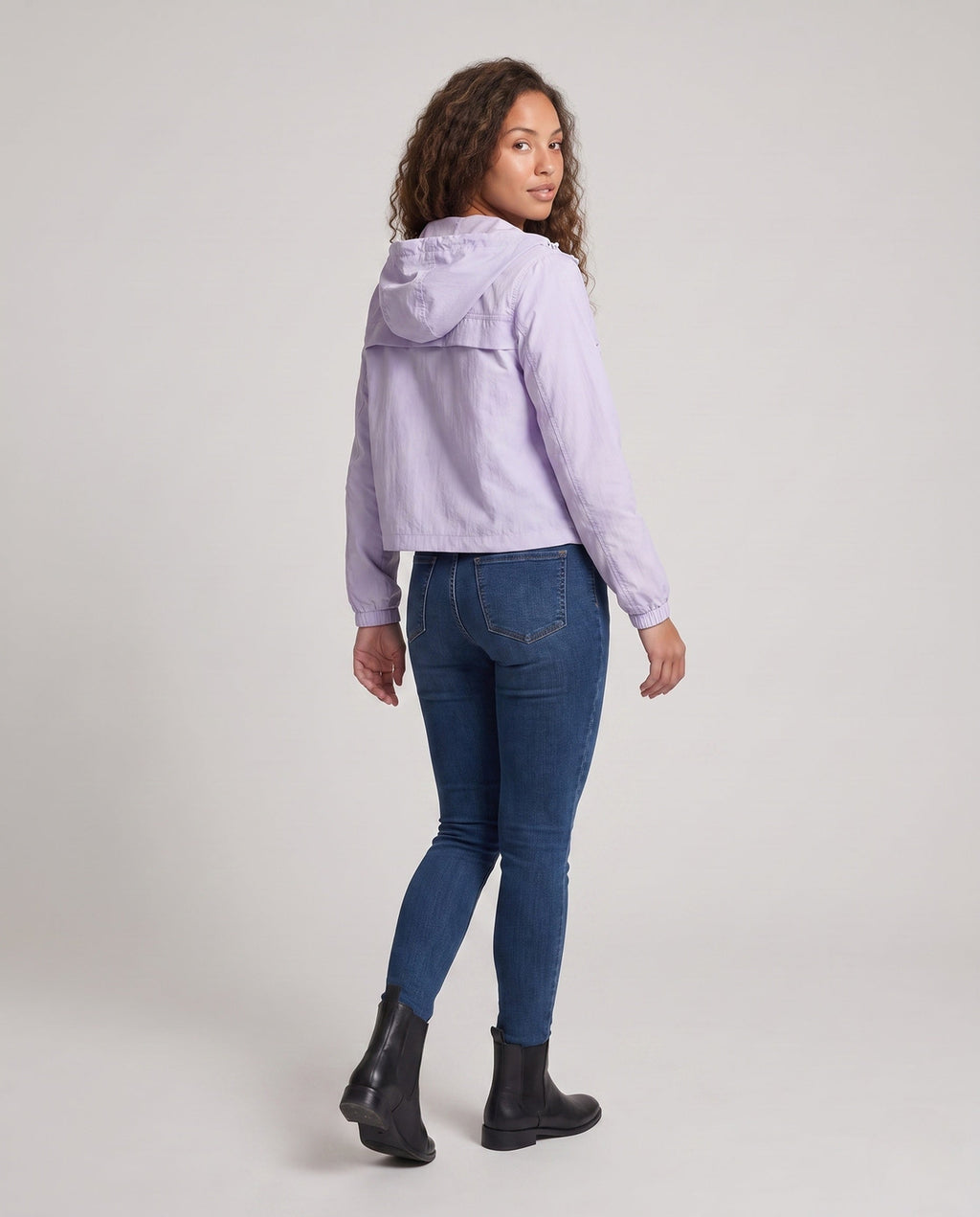 Women's lightweight technical windbreaker with UV protection All Fashion - back view