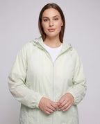 Women's practical outdoor jacket with adjustable hood All Fashion - upper body view