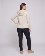 Women's sports jacket with integrated hood and UV protection All Fashion - back view