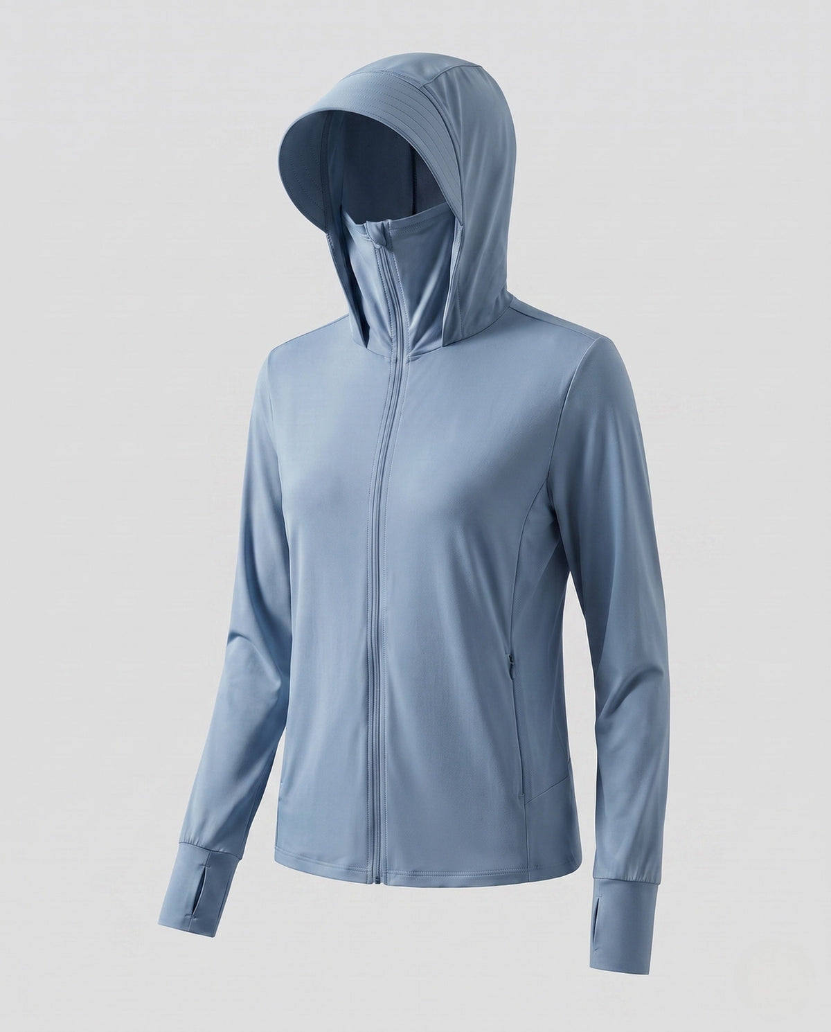 Women's sports jacket with integrated hood and UV protection All Fashion - product shot