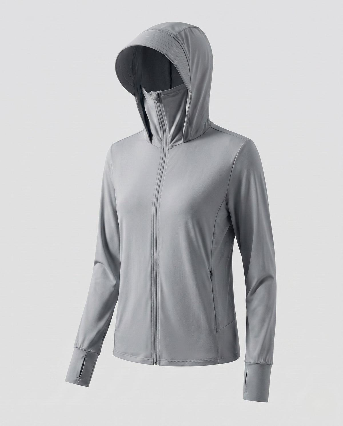 Women's sports jacket with integrated hood and UV protection All Fashion - product shot