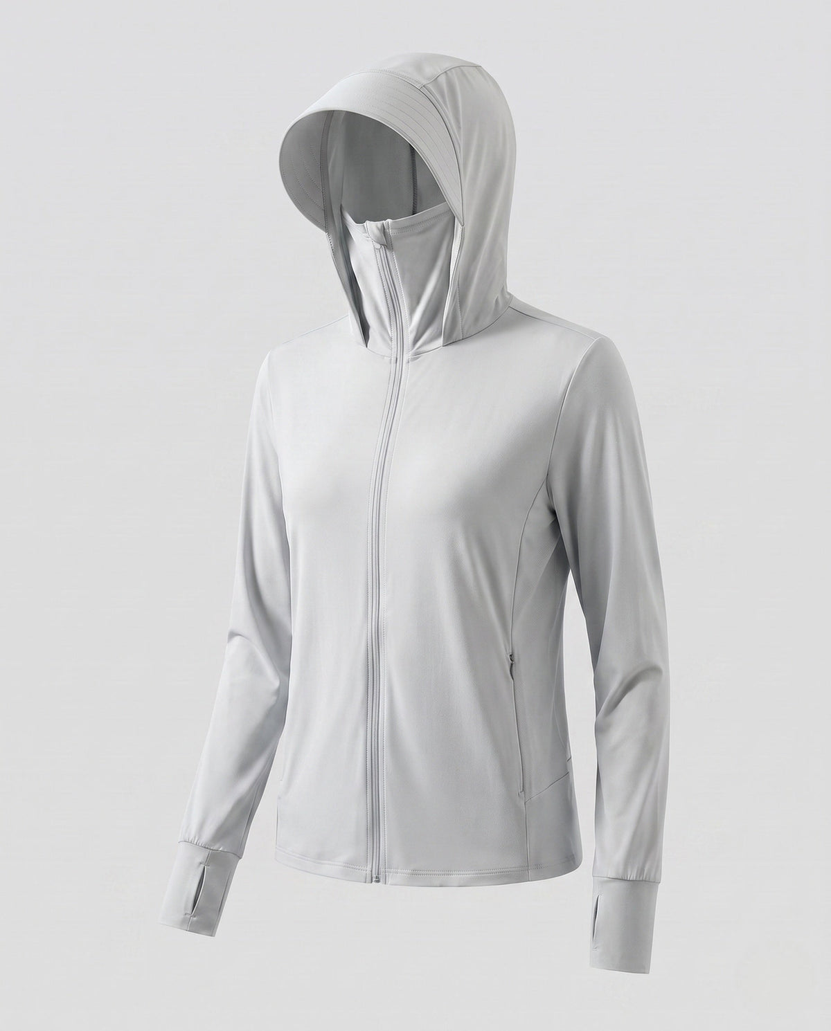 Women's sports jacket with integrated hood and UV protection All Fashion - product shot